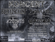 Koncert  Rotengeist, Zmierzch,  Saratan, Maigra